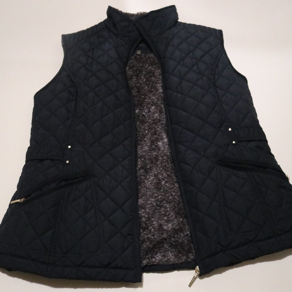 Black Fur Vest